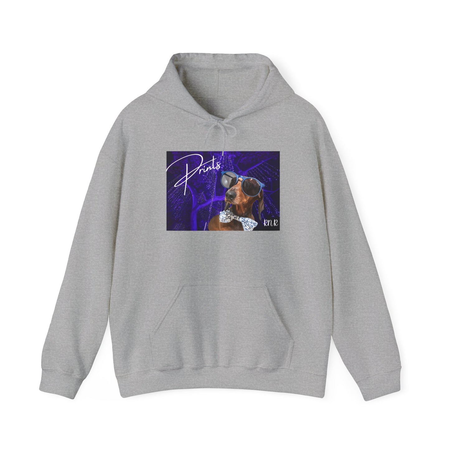 Prints Hooded Band Sweatshirt