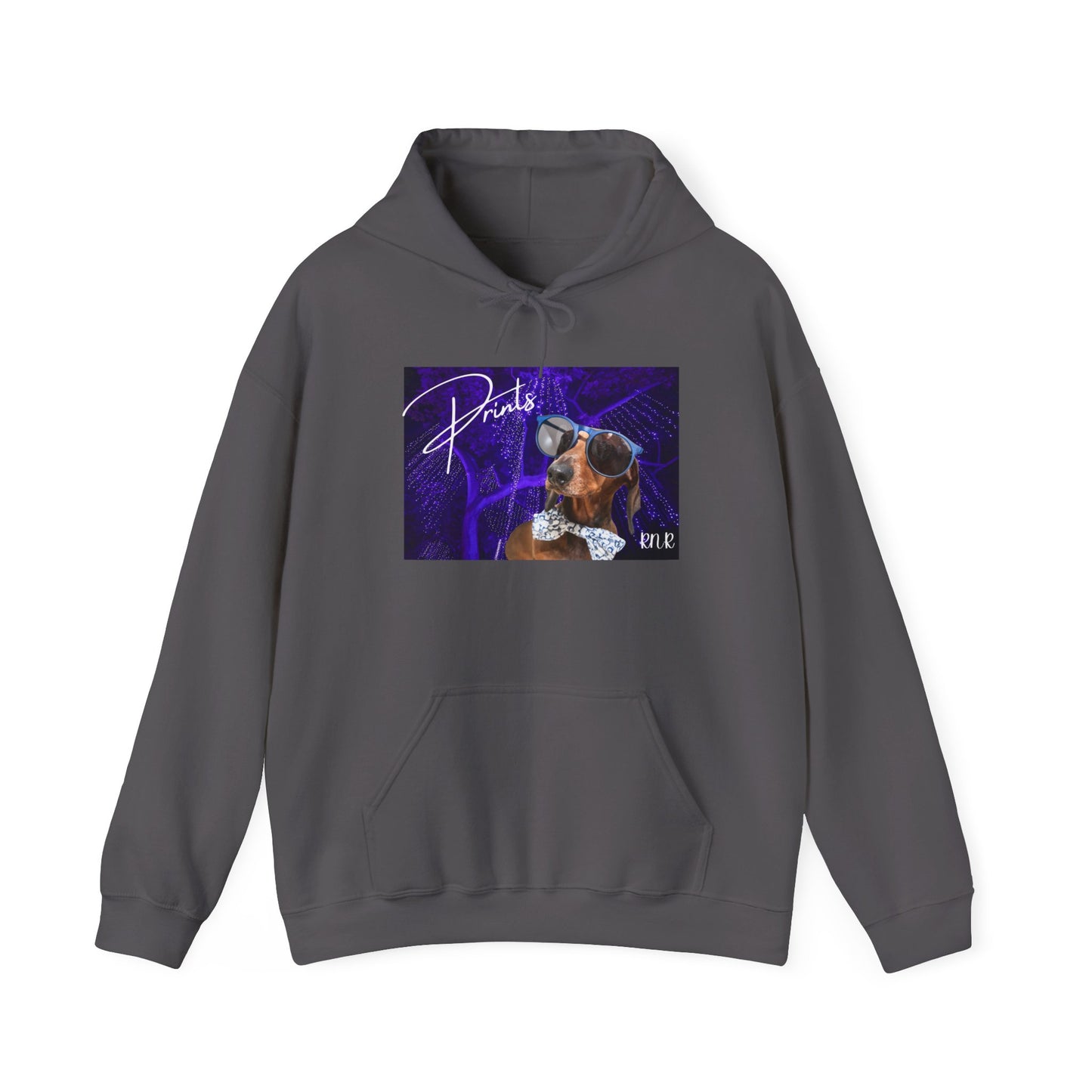 Prints Hooded Band Sweatshirt