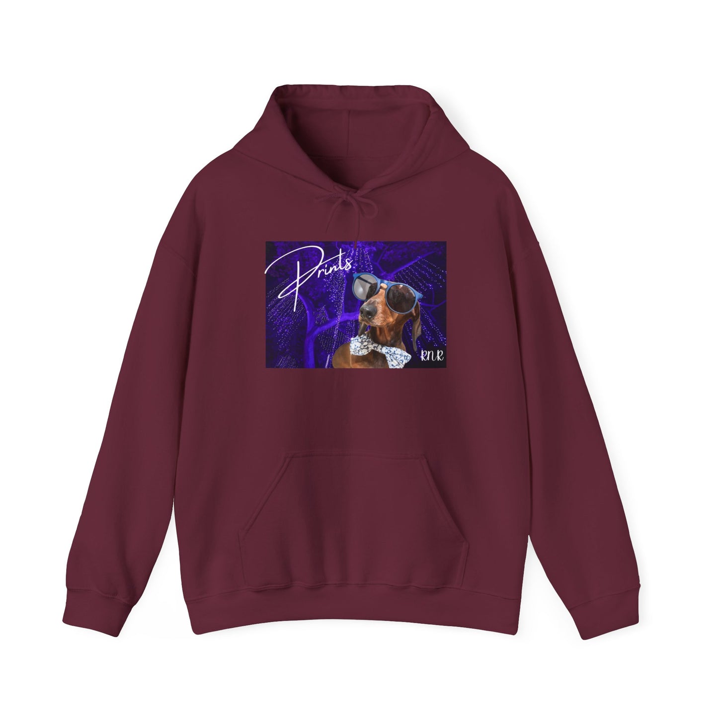 Prints Hooded Band Sweatshirt