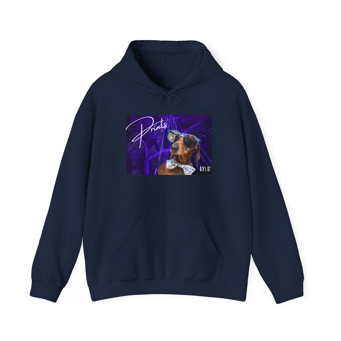 Prints Hooded Band Sweatshirt