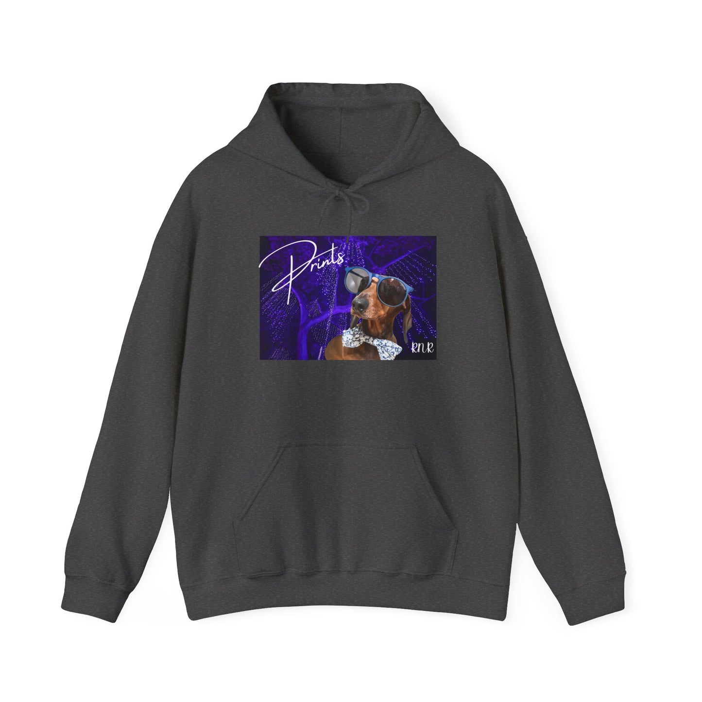 Prints Hooded Band Sweatshirt